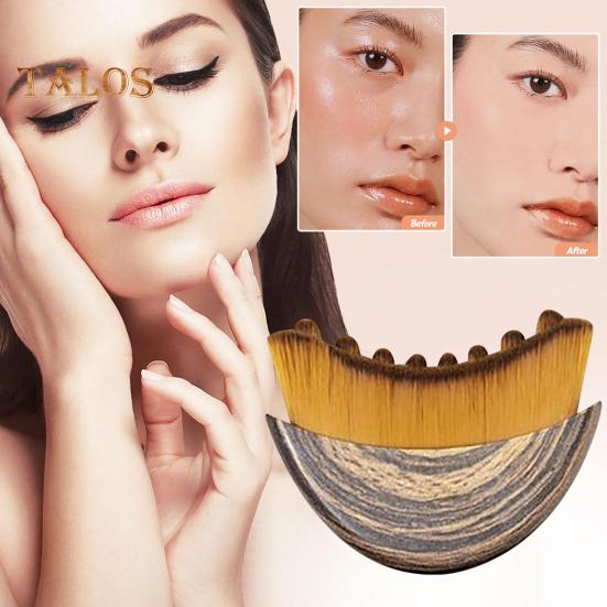 Многофункциональная щетка для лица с мягкой щетиной для контурирования линии подбородка и уменьшения отечности