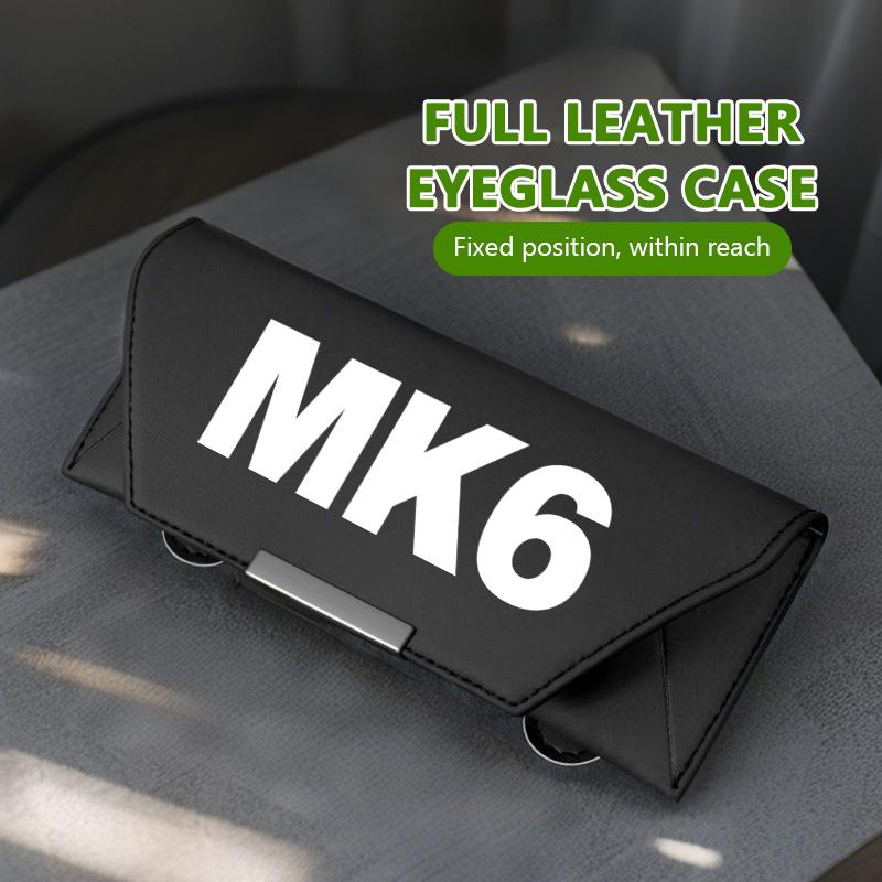 PBL2 Emblems Car Glasses Case Sunglasses Storage Box Clip Auto Eyeglasses Accessories For Volkswagen Golf 4 5 7 3 2 8 Tuning MK4 MK7