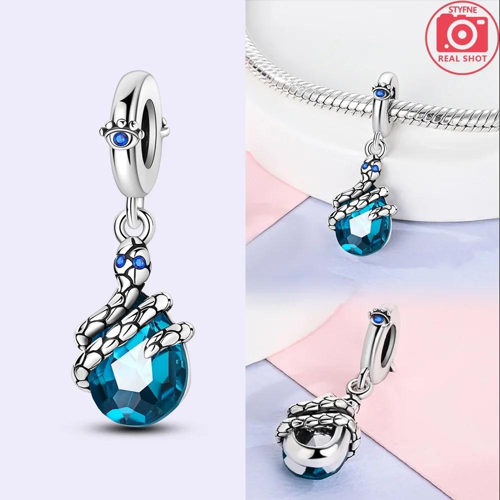 Beads Blue Series Fit Bracelet Charms Diy Original Fashion Charm Copper Pendants For Jewelry Maing Fine Gift Accessory