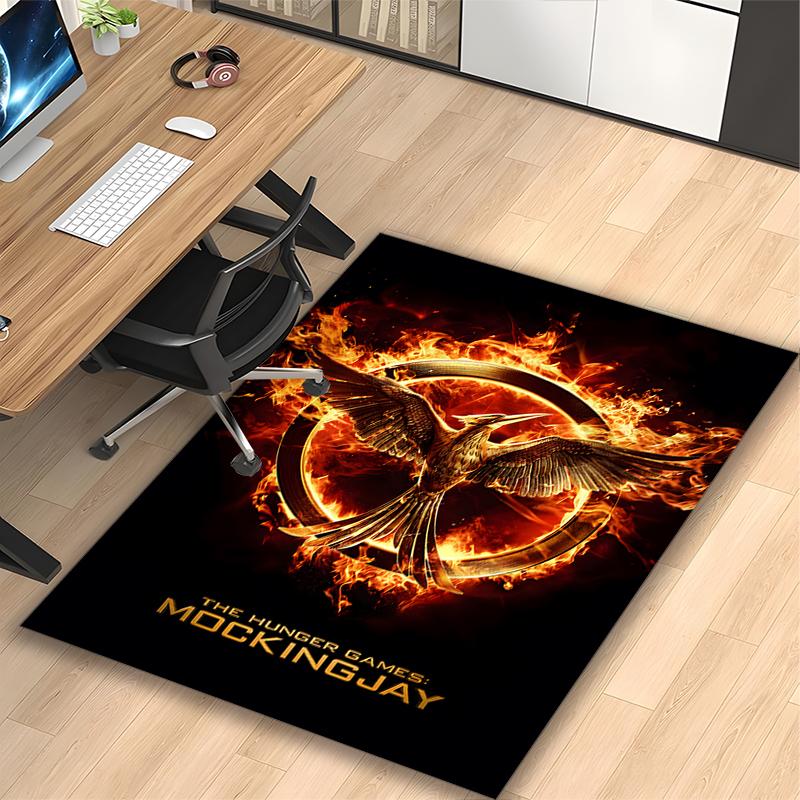 1pc Fire Emblem Symbol Printed Chair Rug for Home Office Use, Living Room Kitchen Game Room Area Carpet