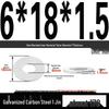 Оцинкованная Extra Large Утолщенная Металлическая Шайба для Винтов – M6, M8, M10, M12