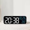 9-inch Multifunctional LED Clock with Multiple Alarms - Model 2802