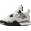 Air Jordan 4 Retro OG TD White Cement 2025 Baby Sneakers Summit-White Fire-Red Tech-Grey IB4387-100