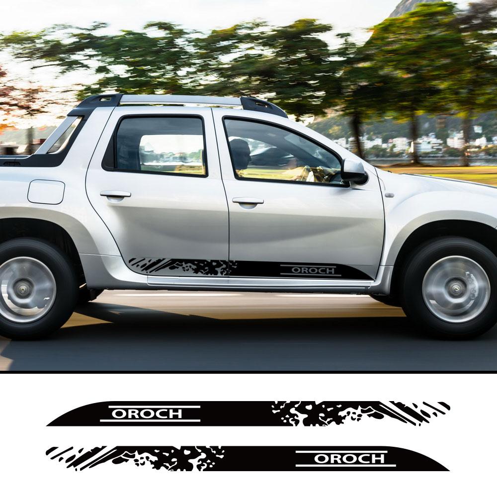 Наклейки на пороги BGX1 для Renault Duster Oroch, Автонаклейки, Графика для грузовиков, Виниловая декоративная наклейка, Чехол, Автоаксессуары