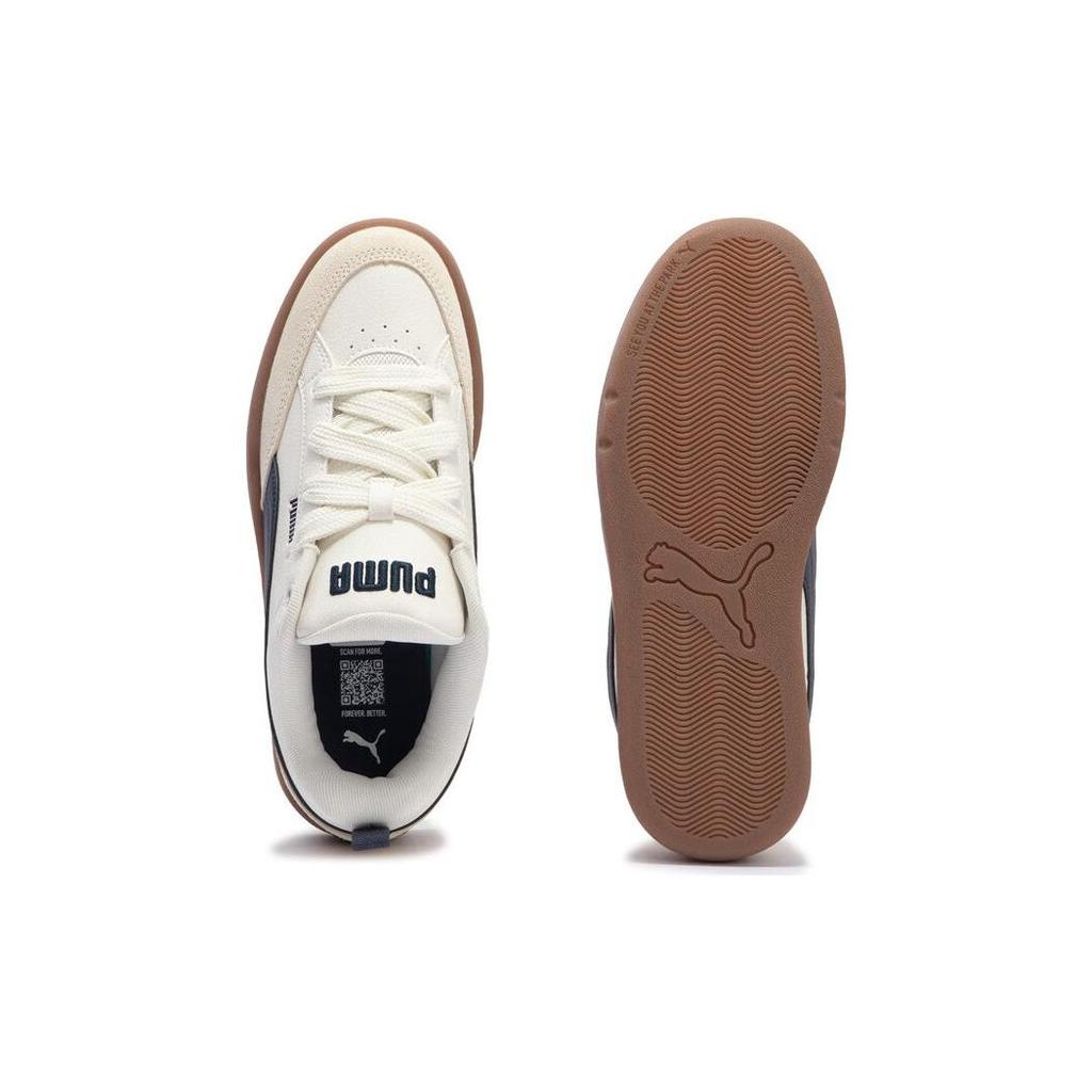 Puma Park Lifestyle Series Универсальные Повседневные Легкие Удобные Прочные Низкие Кеды для Скейтбординга Унисекс Кроссовки Белые Синие 397262-07