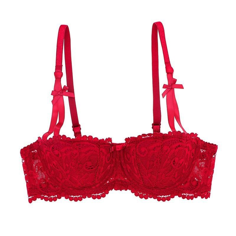 Женское нижнее белье больших размеров, тонкое, сексуальное, жаккардовое кружево с узором «Дворцовая лоза», собирающее грудь малого размера