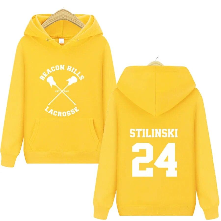 Teen Wolf Stilinski 24 с принтом, женские толстовки с длинными рукавами и карманами, повседневная уличная одежда, женская новинка, одежда
