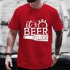 It's Beer O'clock Graphic T Shirt for Men Y2k Clothing International Beer Day Tops Male Drinking Party Streetwear Oversized Tees