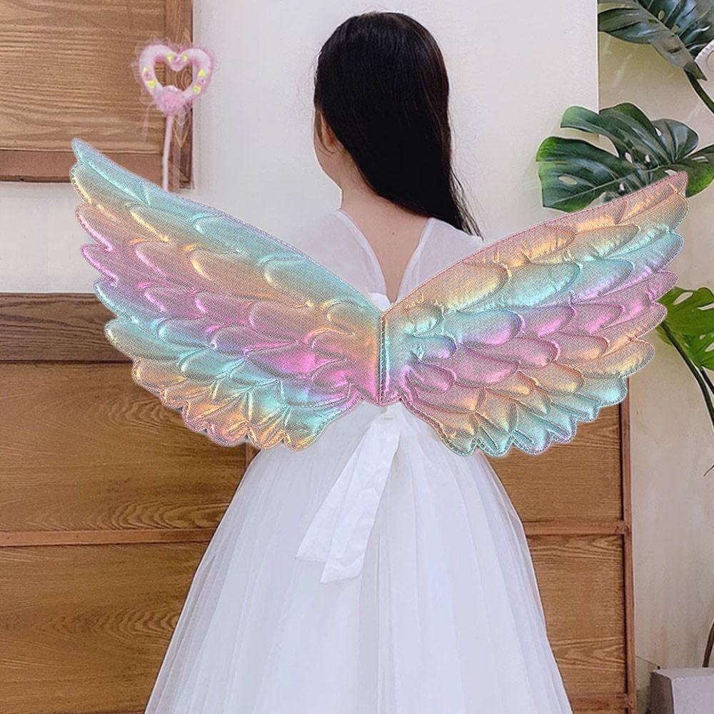 Rainbow Cosplay Props Supplies Shiny Party Decoration Universal Fairy Angel Wings