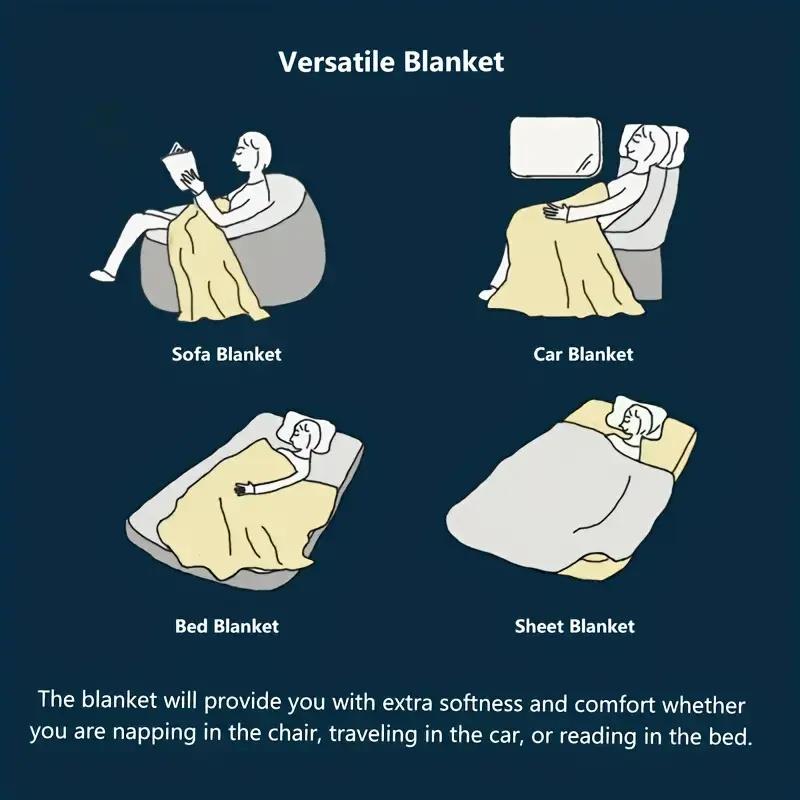 pattern of horses in the snowfield Flannel printed blanket suitable for all seasons suitable for living room office sofa travel