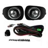 2 шт. Светодиодная противотуманная фара для Mitsubishi Montero/ Pajero Sport 2010-14/L200/Triton 2013-15 Комплект светодиодных дневных ходовых огней на передний бампер 12 В