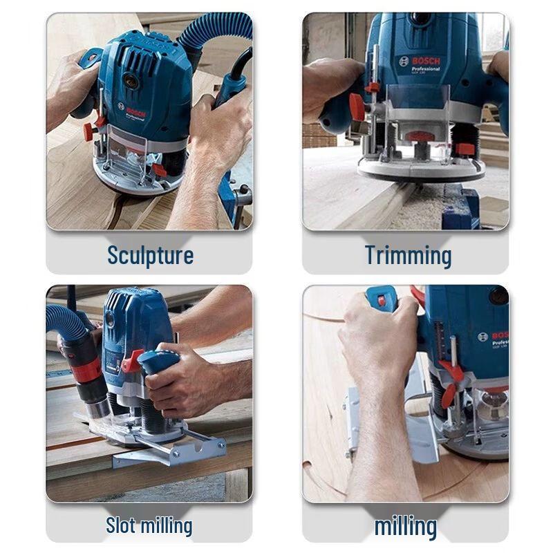 Bosch GOF130 Wood Router and Trimmer CN plug (adapter included)