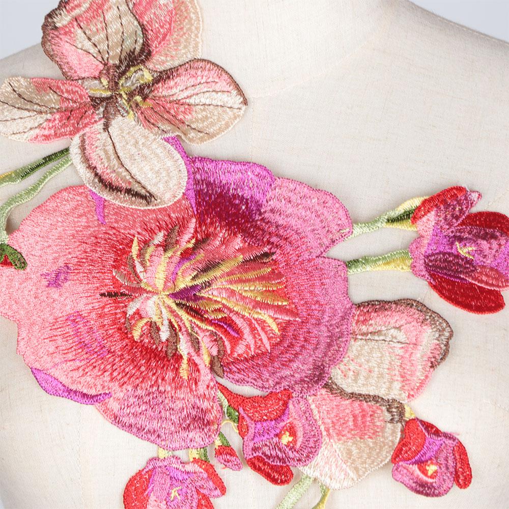 Craft Trim Wedding Dress Applique Embroidered Collar Clothes Patch Flower Neckline