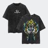 New Anime Dragon Ball Printed Tshirt Mens and Womens Washed Tshirt High Quality Vintage Cotton Tshirt Harajuku Tops