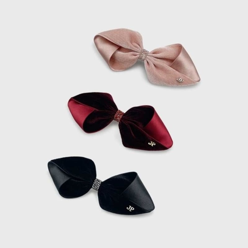 Jean Paul Clarisse Austrian Crystal Velvet Ribbon Pin JP-23-362AB