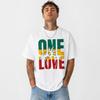 One Love Раста Регги Ямайские Цвета Графическая Футболка Мир Единство Футболка