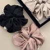 Large Satin Anti-pearl Large Intestine Circle, Elegant Ponytail, Hair Tie, Low Ponytail, Flower Bun