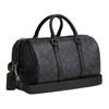 Coach Venturer 27 Сумка-бостон с принтом логотипа на молнии Мужская сумка через плечо Серо-черная CY821-QBA5F
