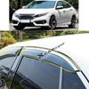 Для Honda Civic 10-го поколения Седан 2016-2017 2018 Автомобильная наклейка Пластиковый оконный стекло Ветровик Защита от дождя/солнца Вентиляционное отверстие