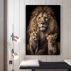 Modern Animal Art Lion Mother and Child Posters and Prints Nordic Canvas Painting Wall PicturesLiving Room Home Decoration