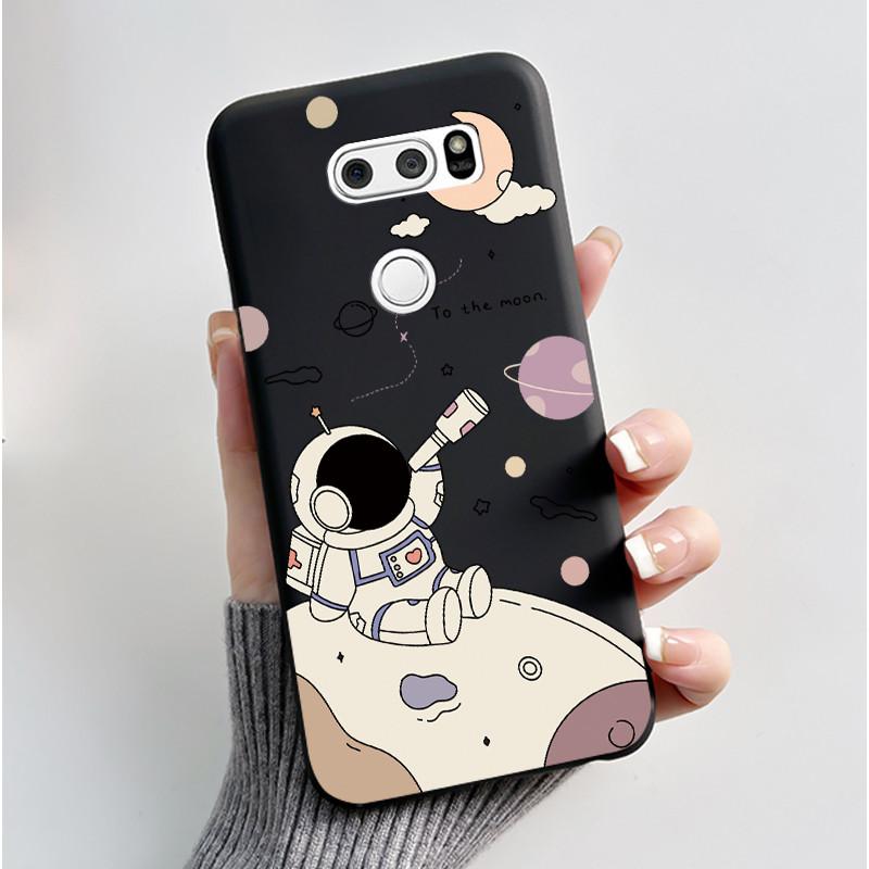 Милый Чехол Для LG V30 V30+ Plus Funda LG V30s ThinQ Capa LG V35 ThinQ Печатный Корпус Защитная Крышка Мягкий Силикон Мультяшные Чехлы