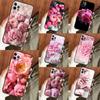 Розовый фиолетовый чехол для телефона с изображением пиона для iPhone Samsung Galaxy Redmi Xiaomi Oppo OnePlus Note SA 7 8 9 10 11 12 13 14 20 21 22 23 53 54 Pro Max Plus Ultra