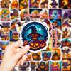 50 Halloween Pumpkin Graffiti Stickers Horror Skeleton Personality Trend DIY Decorative Waterproof Stickers