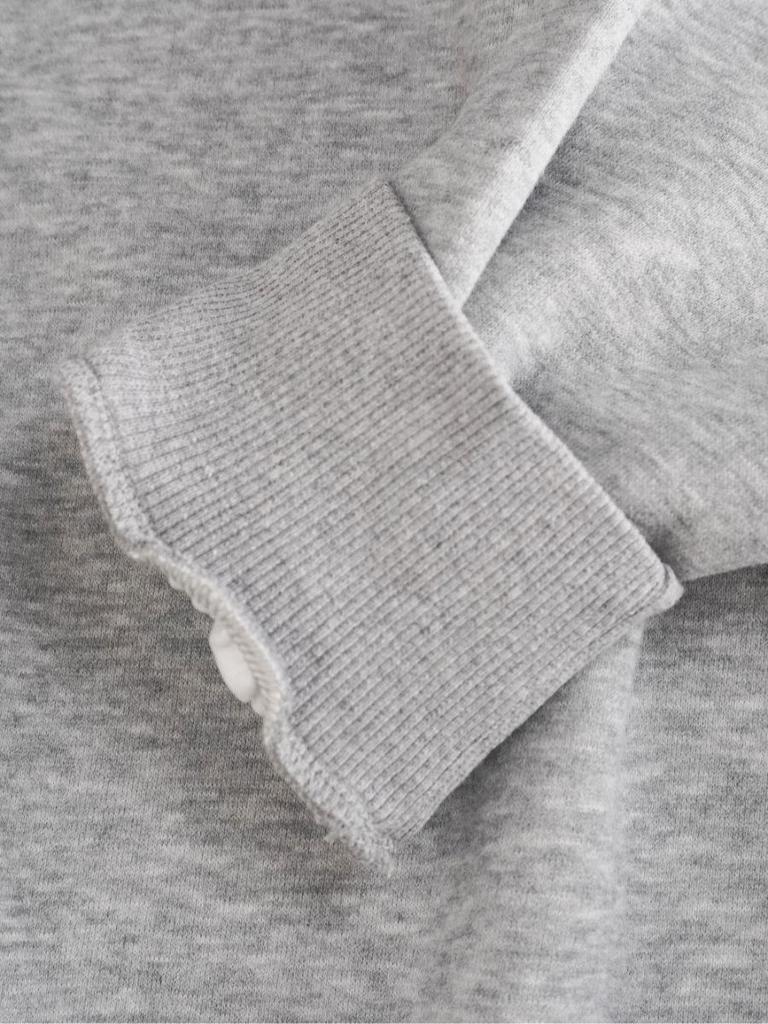 Модный женский свитшот с опущенными плечами - 2025 Huamian, с круглым вырезом, 320 г, свободный крой, пуловер, модная верхняя одежда