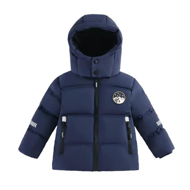 Children Cotton Jacket Boys New Winter Coat Boy Short Thick Heavy Hooded Overcoats
