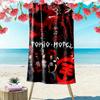 Tokio Hotel Print Beach Towel, Large Soft Quick Dry Towel for Beach Camping Swimming