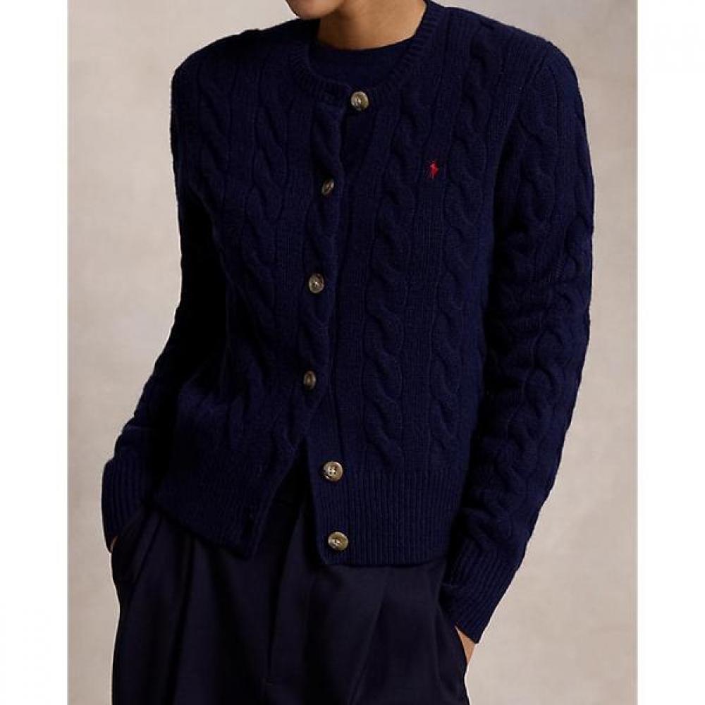 Polo Ralph Lauren Women Cable Knit Wool Cashmere Cardigan Wmposwendw20294400