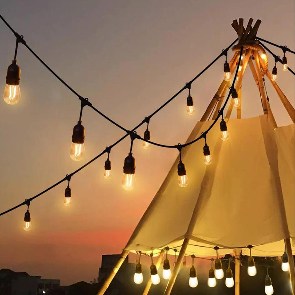 S14 10M Светодиодная гирлянда, соединяемая, коммерческого класса, водонепроницаемая, для наружного освещения, для сада, праздника, свадебного украшения