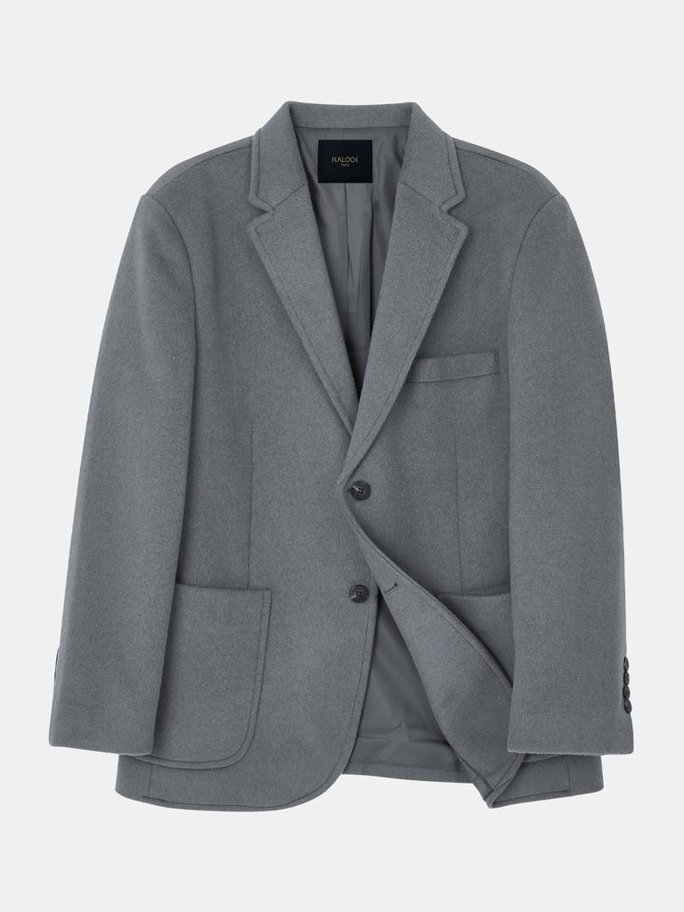 Ikalook Solid Wool Button Jacket Cjk120