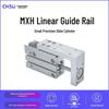 SMC Linear Slide Cylinder MXH/HLH6: Small Precision Guide Rail in 5-30mm Sizes