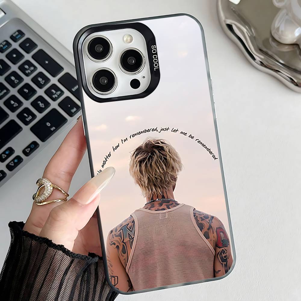 MGK LOST A-AMERICANA Phone Case For iPhone 17,16,15,14,13,12,11,Pro,XS,Max,Plus,Mini,SE4,E Black Matte Shockproof Cover
