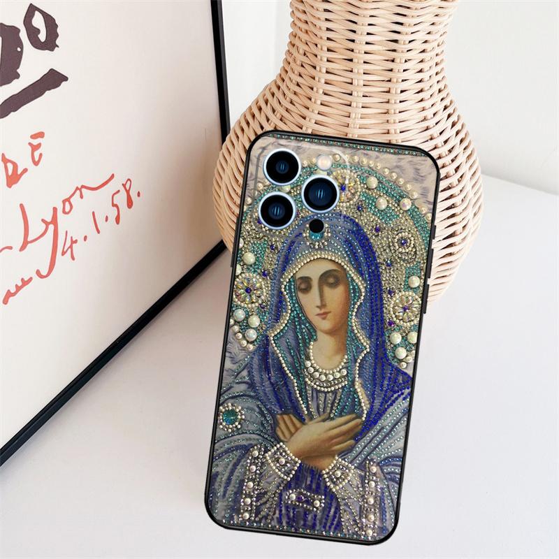Чехол для телефона с изображением Девы Гваделупской Девы Марии Для iPhone 17 Pro Max 14 13 12 11 15 16 Pro Max mini 15 16 Plus 16e Задняя крышка