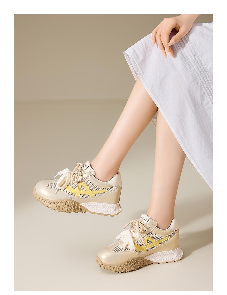 Saturday ST&SAT Mesh Breathable Forrest Gump Shoes Women's Summer Retro German Training Shoes Lightweight Casual Sports Shoes