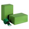 Yoga Block and Yoga Strap Set EVA Foam Soft Non-Slip Yoga Blocks Universal Pilates Stretching and Toning Workouts