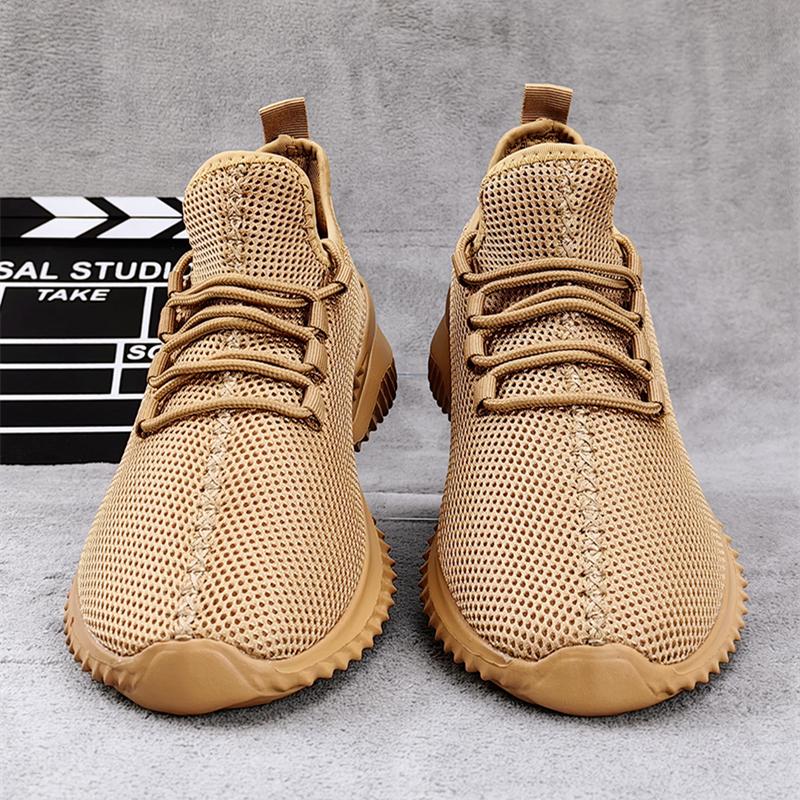 Модные уличные кроссовки, горячая распродажа, легкие кроссовки для бега, мужские кроссовки, трикотажная сетка, дышащая, нескользящая, износостойкая, повседневная, для ходьбы, мужская спортивная обувь