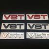 3D Metal Black Red Chrome Logo V6T V8T Emblem Car Fender Badge Stikcer Accessories