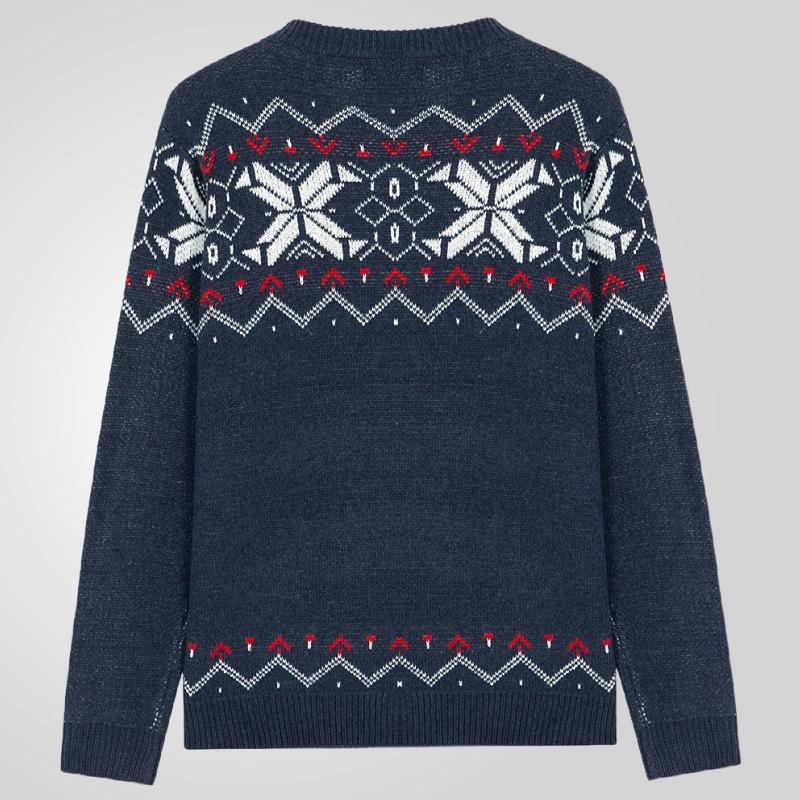 Мужские свитера с круглым вырезом, свободный крой, длинный рукав, теплые вязаные удобные джемперы, свитер, легкий трикотажный повседневный свитер со снежинками, топы, трикотаж для мужчин