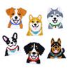 Мультяшная собака, разные стили, сумка, шляпа, полиэстер, декоративная вышивка, сделай сам, тканевая нашивка, симпатичная, 6 стилей