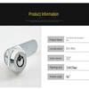 Safe Deposit Box Locks with 2 Keys File Metal Cabinet Emergency Lock New Mechanical Tongue Lock