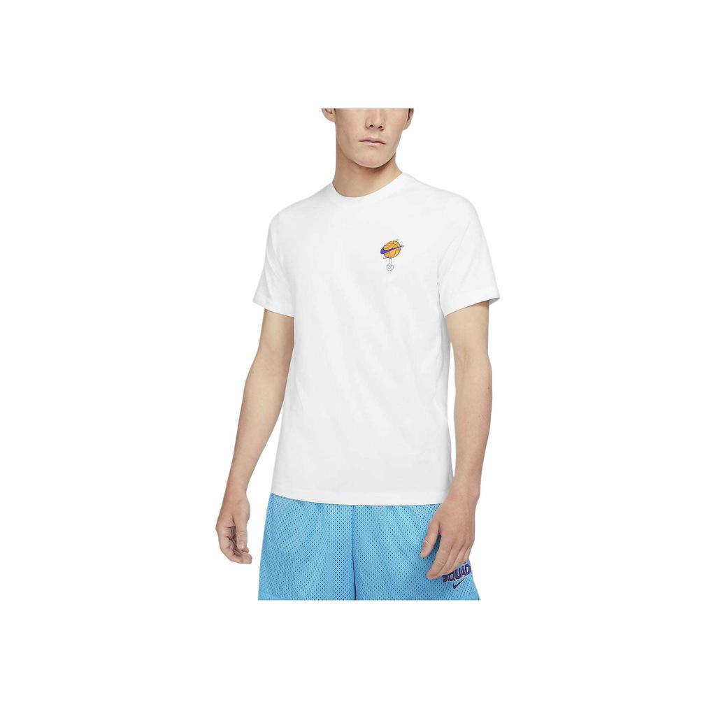 Nike Space Jam Graphic Print Crew Neck T-Shirt Men Tops White DH3826-100