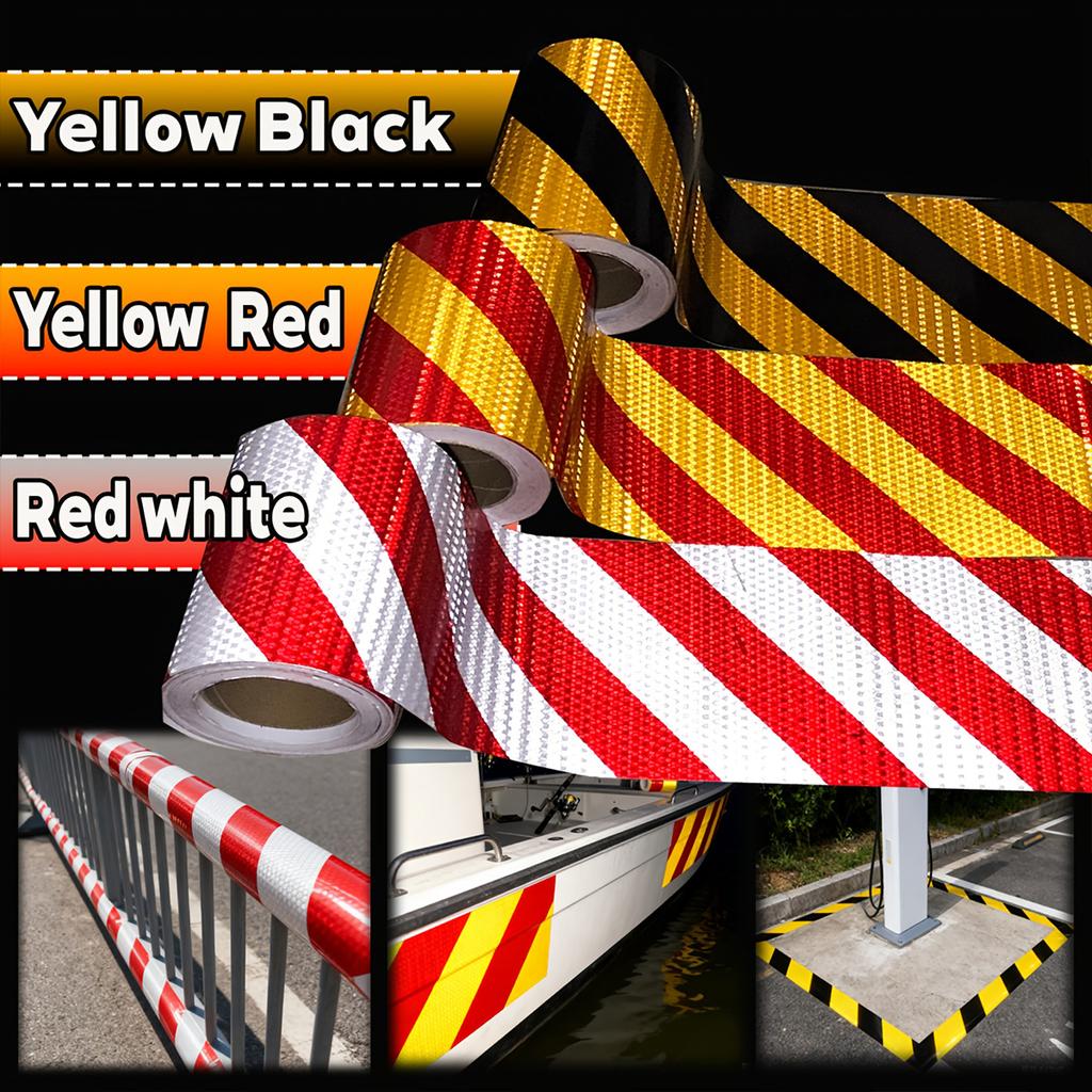 Twill ReflectiveTape High Visibility Self-Adhesive Safety Warning Sticker Conspicuity For Truck