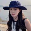 Fisherman Hat Adjustable Size UV Protection Breathable Sun Shade Dome Basin Lace-Up Design