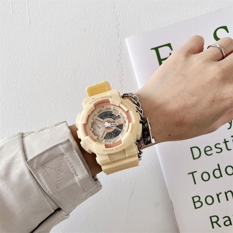 CE40 Повседневные и модные мужские часы, водонепроницаемые, с большим циферблатом, электронные часы с ночной подсветкой, крутые часы в подарок для мужчины