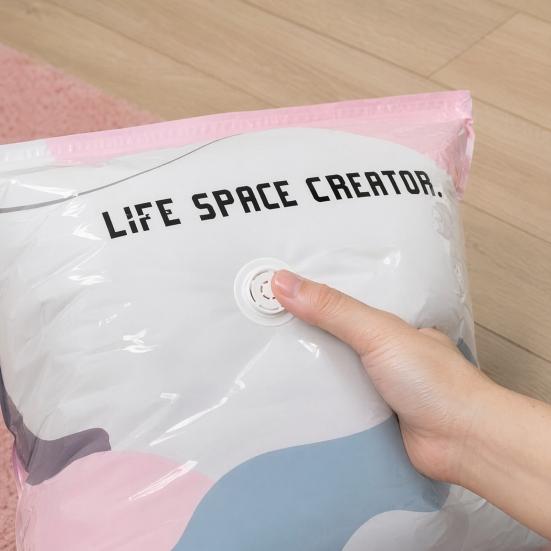 Pumpless Vacuum Storage Bags, Durable Mildew Proof Moisture Proof Clothes Storage, Large Capacity Design Compression Bags, for Clothes Bedding
