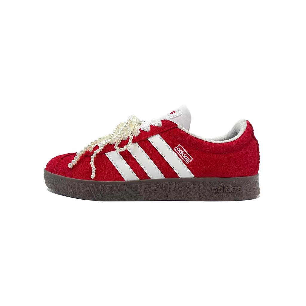 adidas Passion Pearl, Сладкий Стиль Легкие Низкие Скейт-Ботинки Женские Красный Белый HQ1802(Команда1230-)