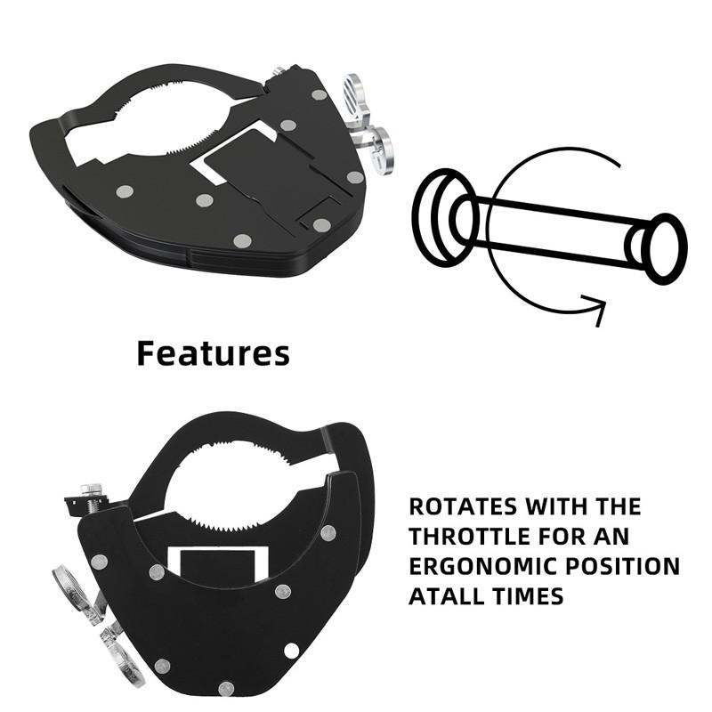 1pcs Motorcycle Cruise Control Throttle Lock Assist Handlebar Top/ Bottom Kit Universal For BMW Suzuki Yamaha Honda Speed Control
